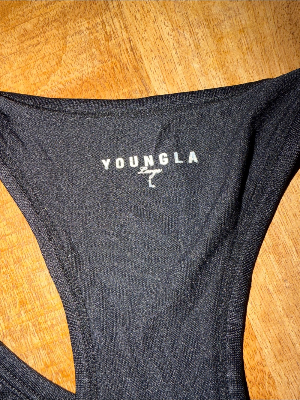 YoungLA Black Performance Racerback Tank - Picture 5 of 5